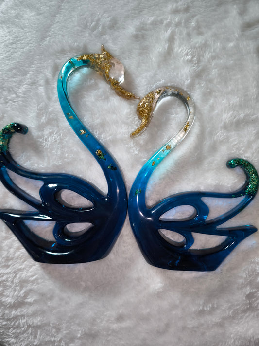 Cygnes bleus & or